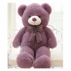 Peluche ours géant violet