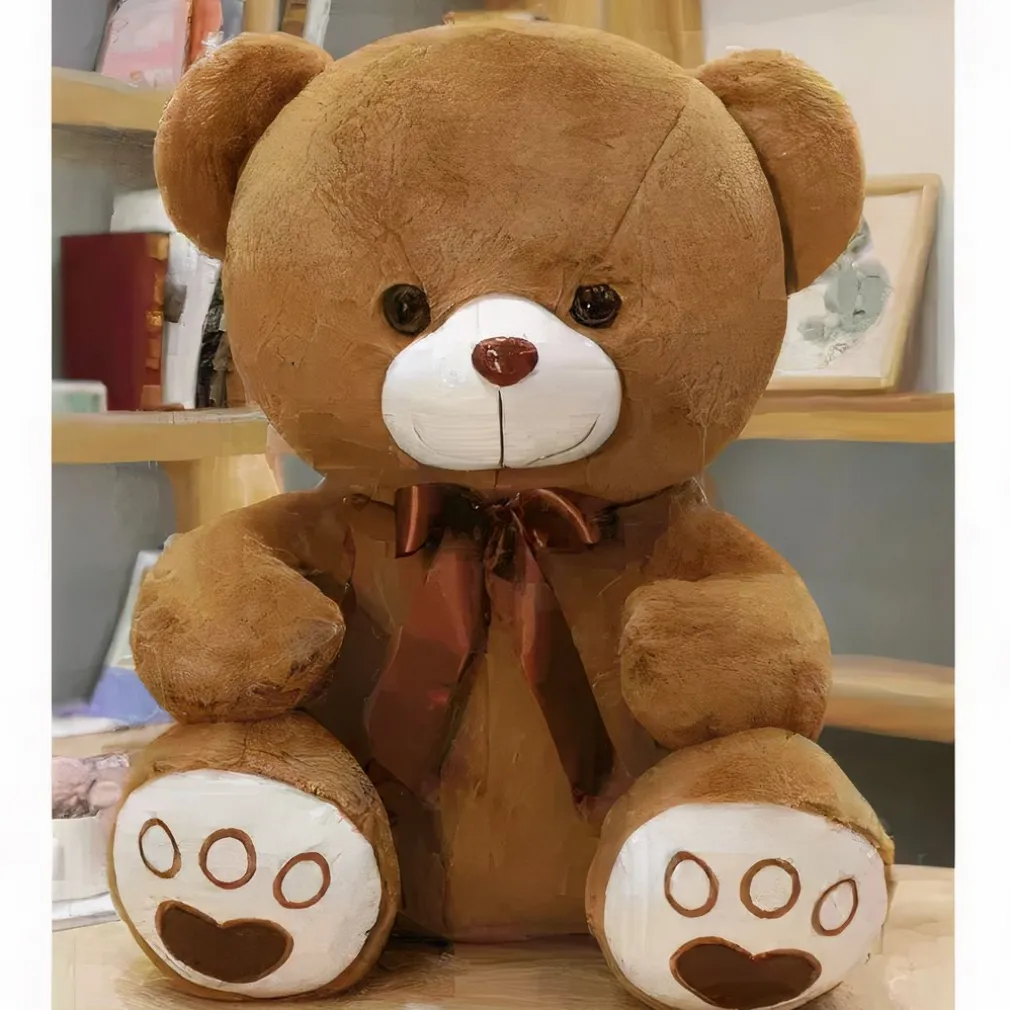 Peluche ours marron à croquer