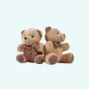 Peluche ours porte-clés marron