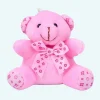 Peluche ours porte-clés rose