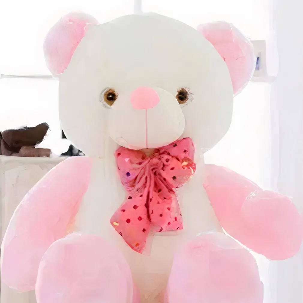 Peluche ours rose kawaii