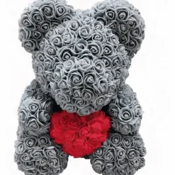 Peluche ours roses grises