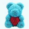 Peluche ours roses turquoises