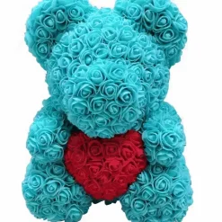 Peluche ours roses turquoises
