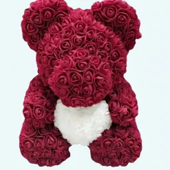 Peluche ours roses violines