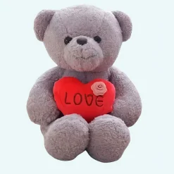 Peluche ourson gris Love