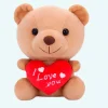 Peluche ourson kawaii I Love You