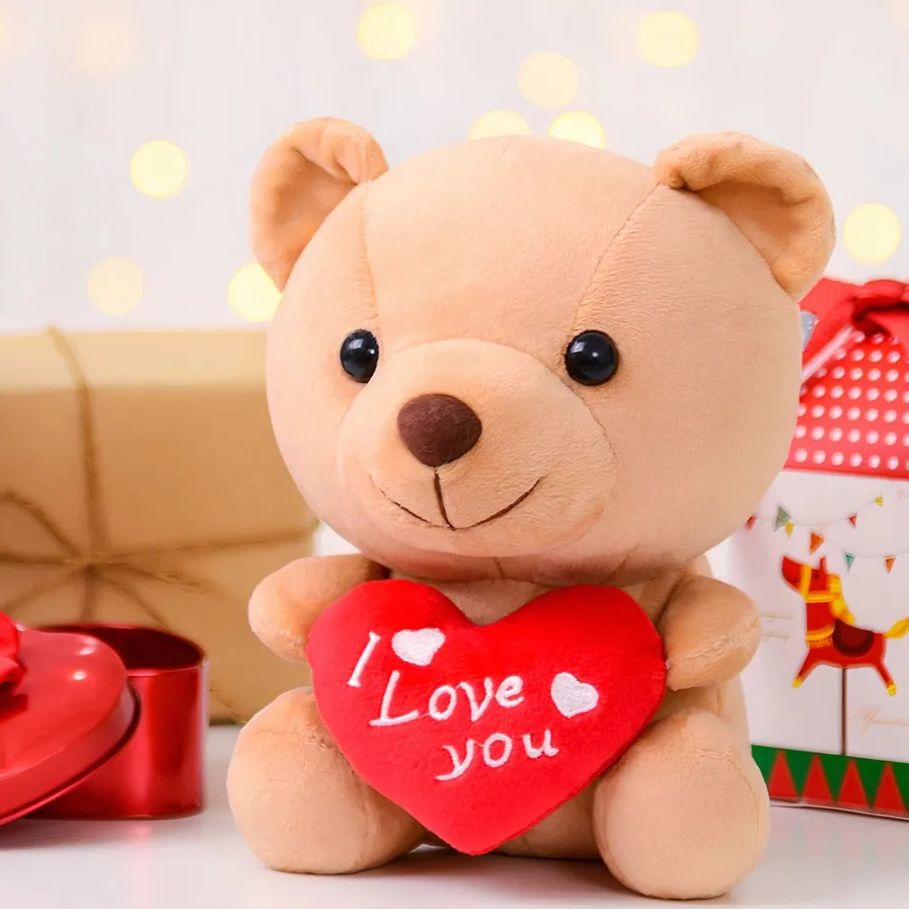 Peluche ourson kawaii I Love You