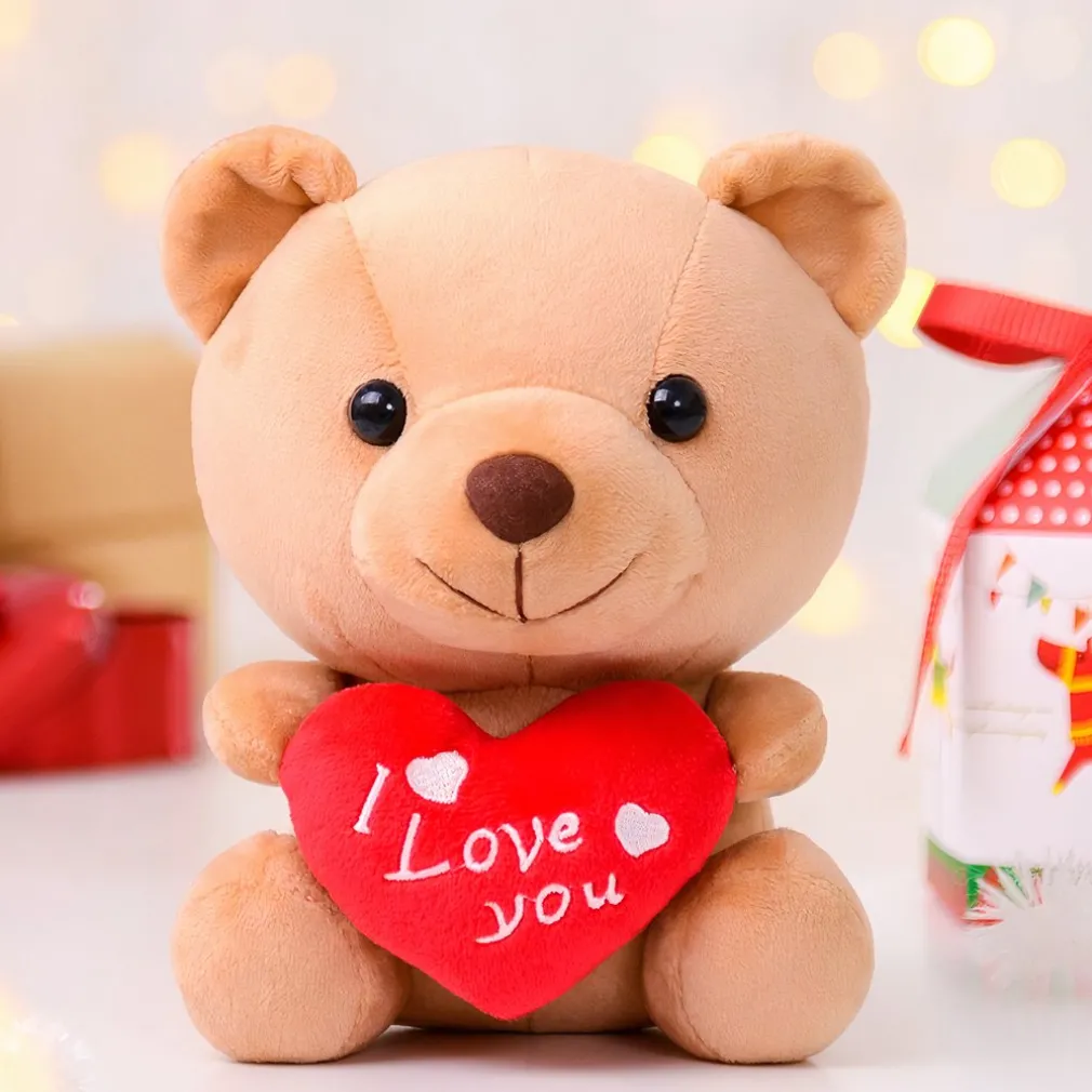 Peluche ourson kawaii I Love You