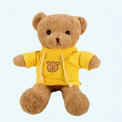 Peluche ourson pull jaune