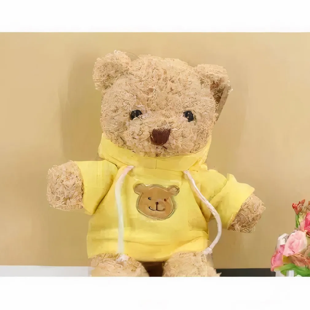 Peluche ourson pull jaune