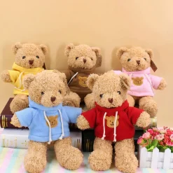 Peluche ourson pull marron