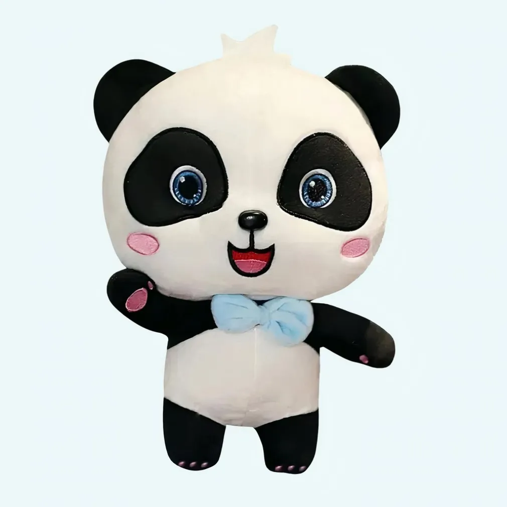 Peluche panda Baby Bus bleu