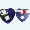 Peluche panda coffret bleu Saint Valentin