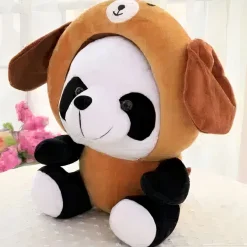 Peluche panda déguisé en chien
