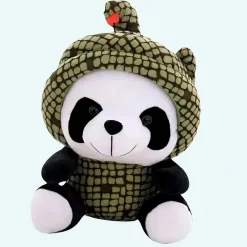 Peluche panda déguisé en serpent