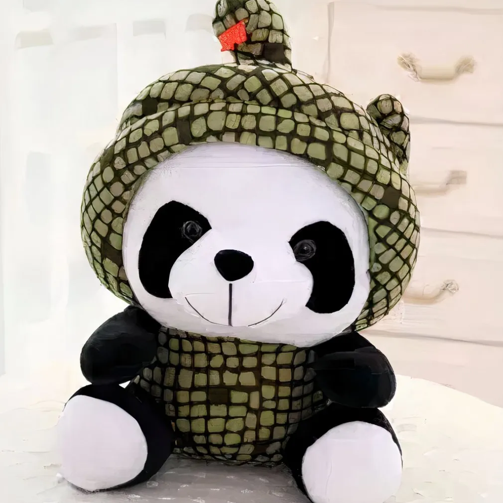 Peluche panda déguisé en serpent