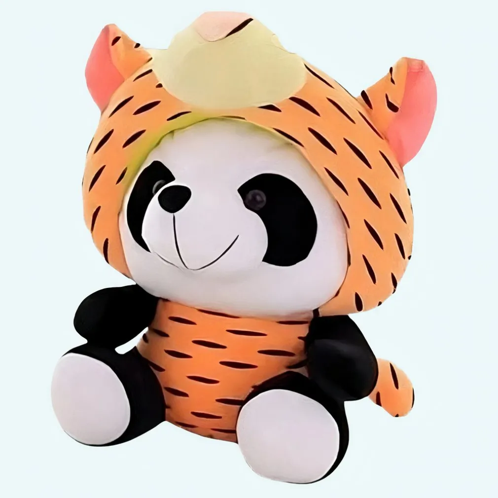 Peluche panda déguisé en tigre