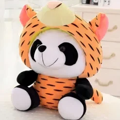 Peluche panda déguisé en tigre