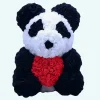 Peluche panda rose rouge