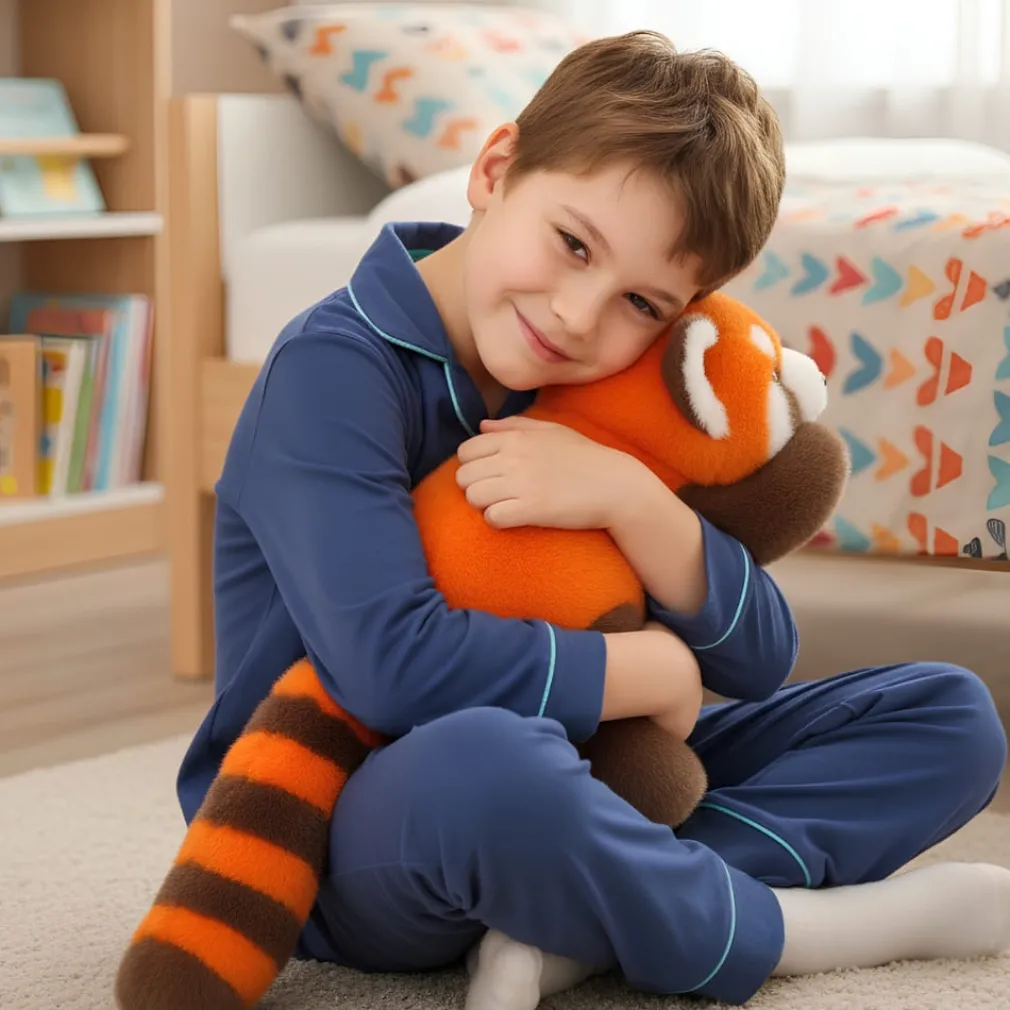 Peluche panda roux paresseux