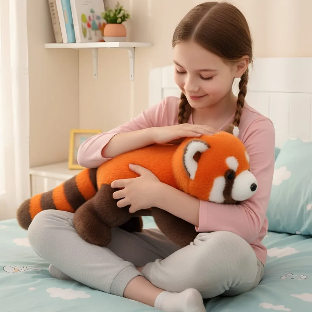 Peluche panda roux paresseux