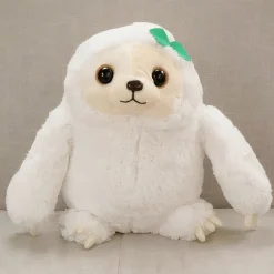 Peluche paresseux très mignon blanc
