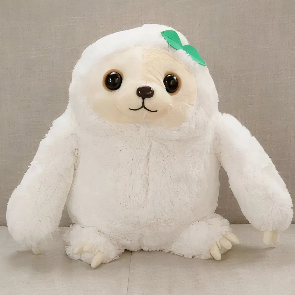 Peluche paresseux très mignon blanc