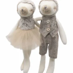 Peluche petit paresseux beige Mr et Mme