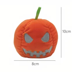 Peluche petite citrouille réversible, fluorescente