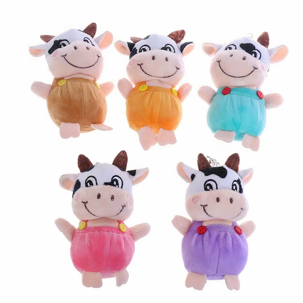 Peluche petite vache porte-clés