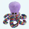 Peluche pieuvre à paillettes souples