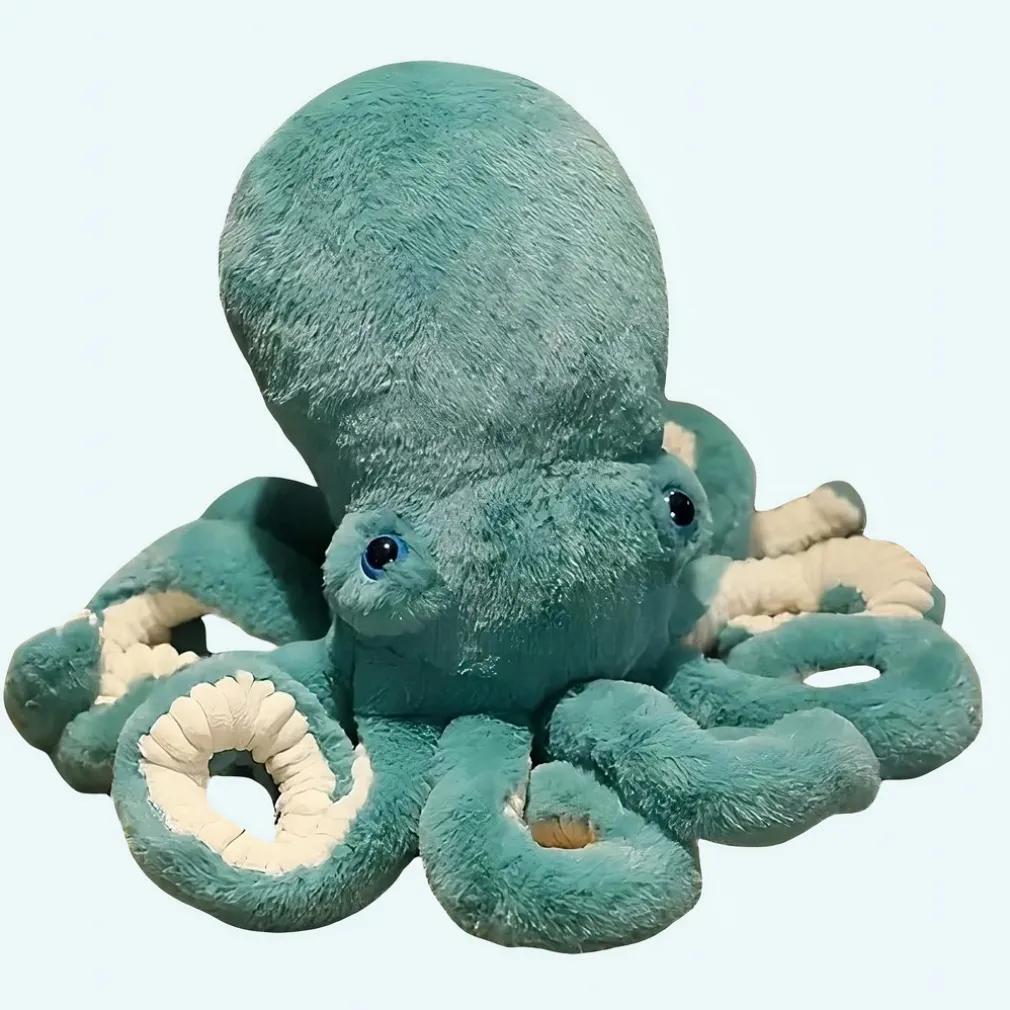 Peluche pieuvre bleue trop mignonne