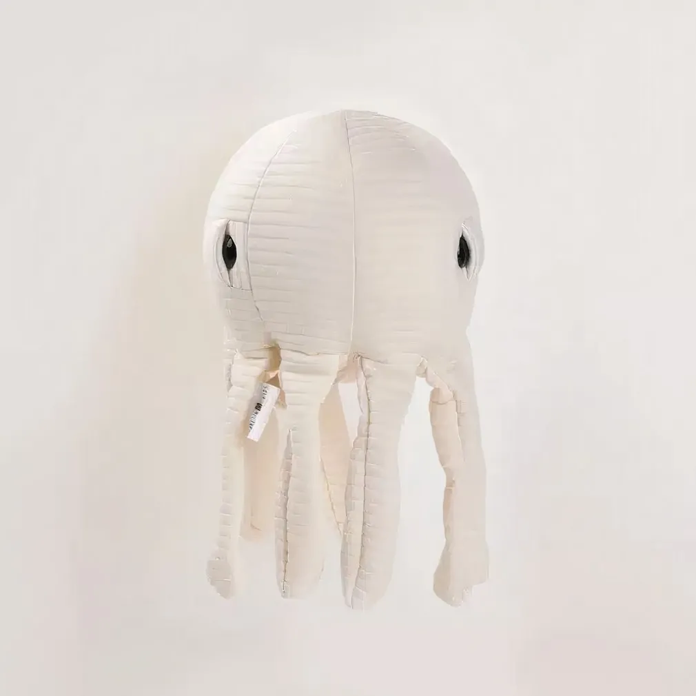 Peluche pieuvre écru