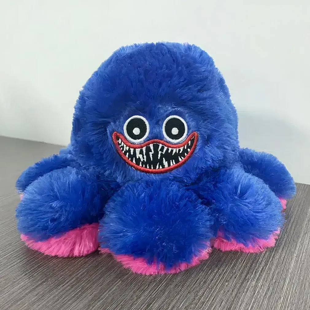 Peluche pieuvre Huggy wuggy réversible
