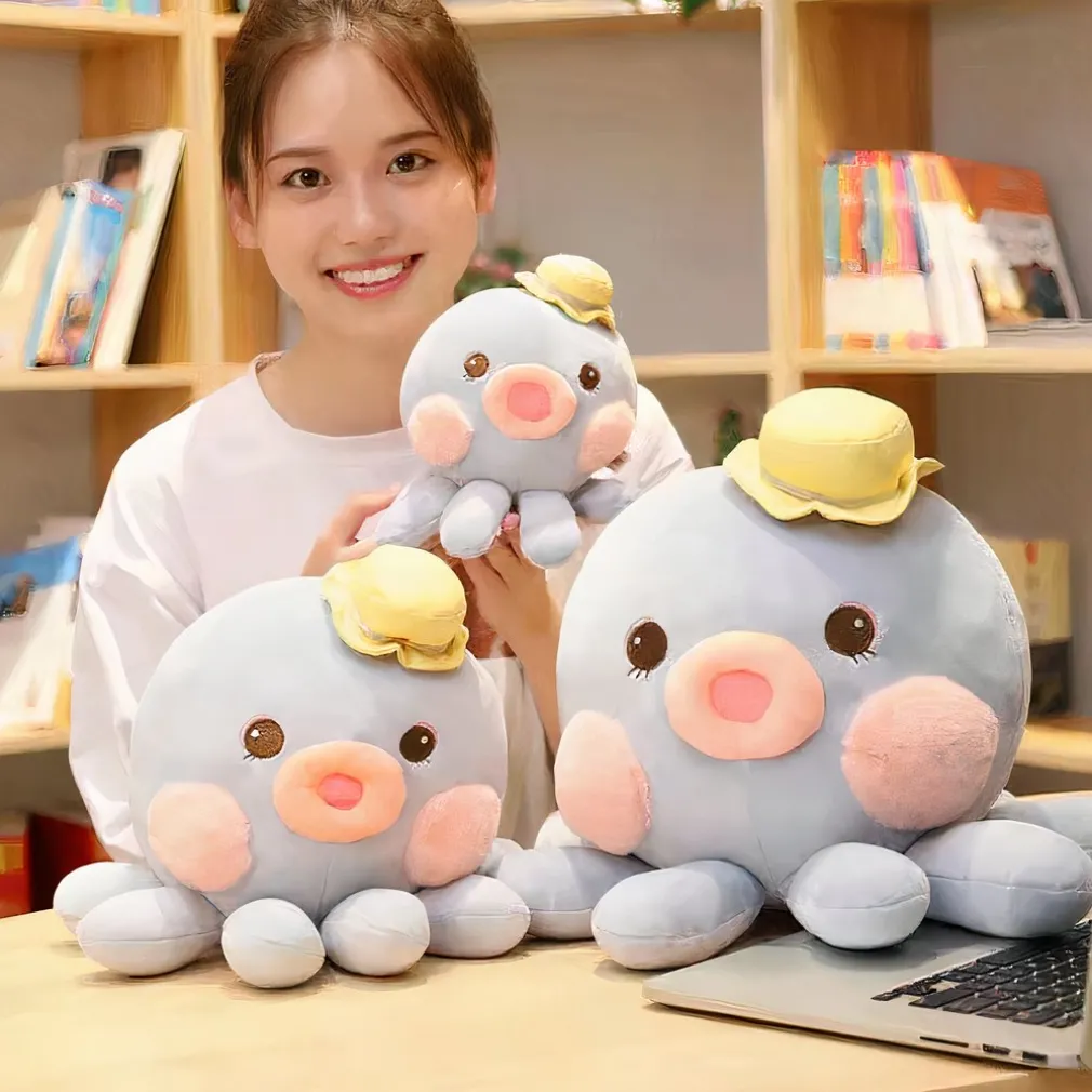 Peluche pieuvre Kawaii