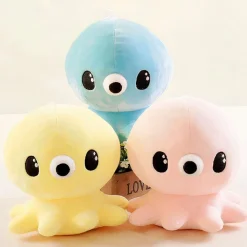 Peluche pieuvre mignonne Kawaii rose