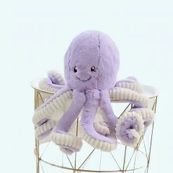 Peluche pieuvre violette super mignonne