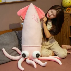 Peluche pieuvre-calamar géante