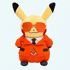 Peluche Pikachu avec costume rouge