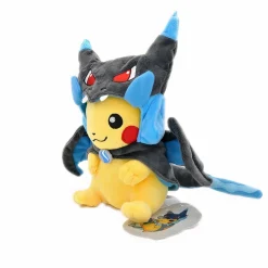 Peluche Pikachu déguisé en Méga Dracaufeu X