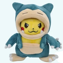 Peluche Pikachu déguisé en Ronflex