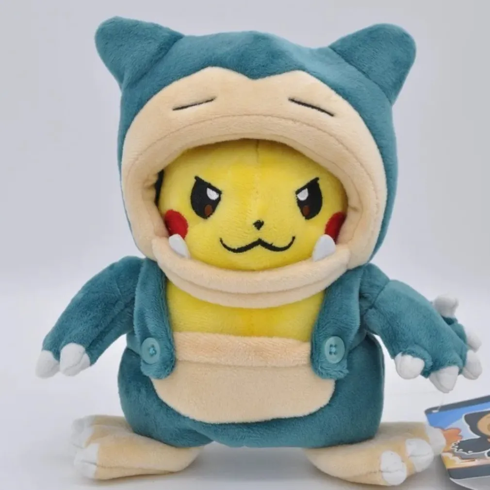 Peluche Pikachu déguisé en Ronflex