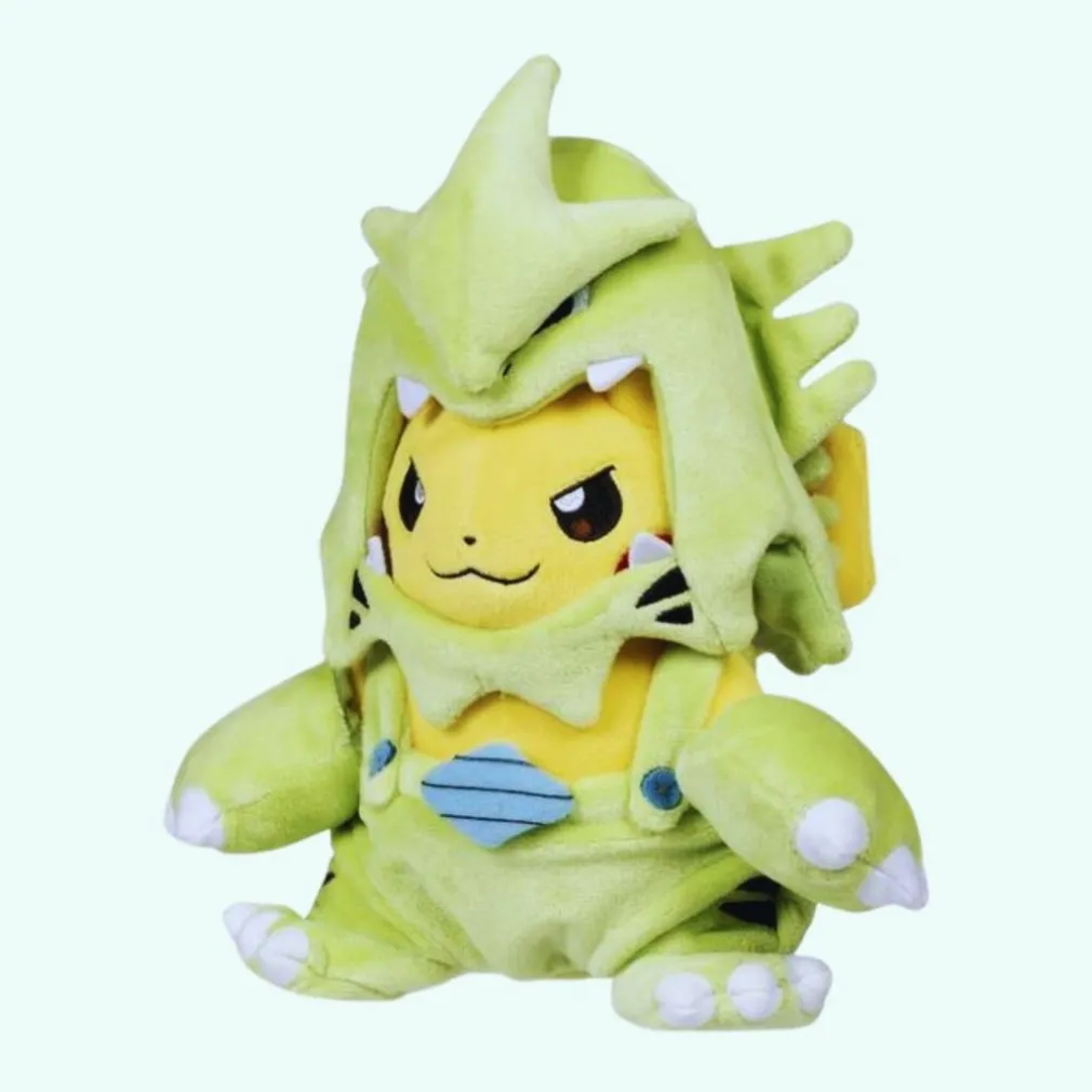 Peluche Pikachu déguisé en Tyranocif