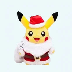 Peluche Pikachu style père noël