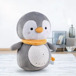 Peluche pingouin doux à bruit blanc