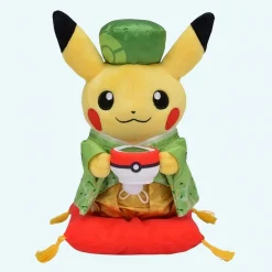 Peluche Pokémon Pikachu en tenue chinoise