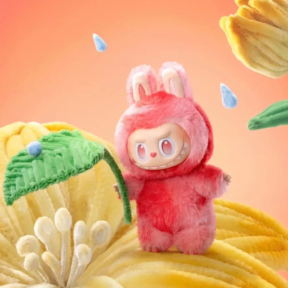 Peluche porte-clef style Labubu couleurs pop