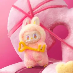 Peluche porte-clef style Labubu couleurs pop