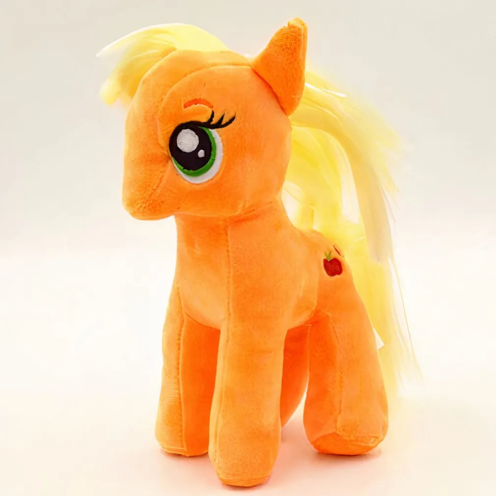 Peluche poupée licorne orange